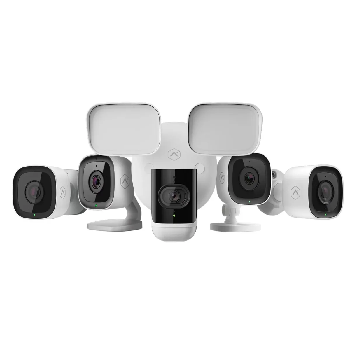 Alarm.com cameras, floodlight camera and video doorbell